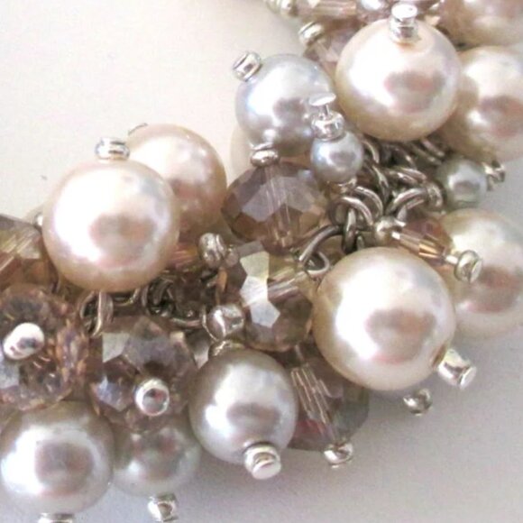 Handmade Multi Beaded Chunky Statement Bracelet - Picture 2 of 3